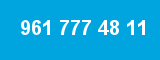 961 777 48 11 961 777 48 11